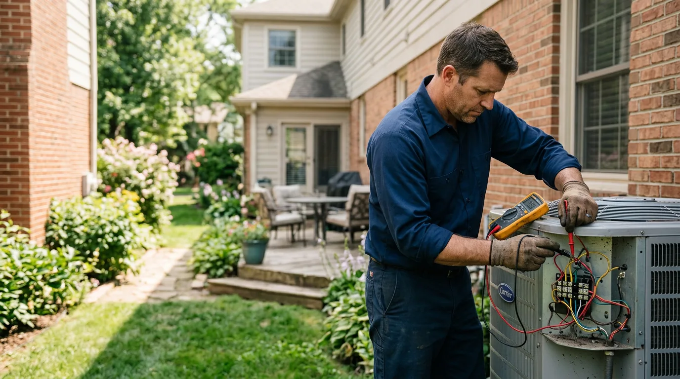 HVAC technician working near Birchleaf, VA